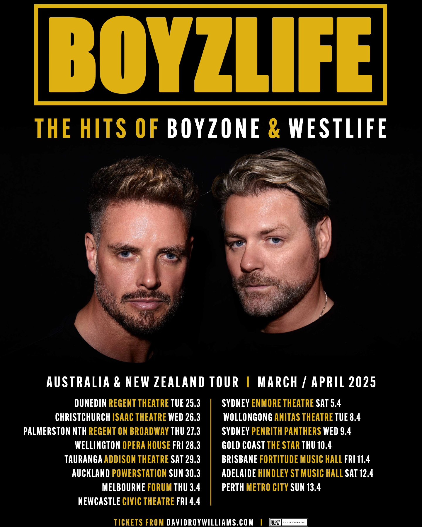 Boyzlife Tour Poster 2025